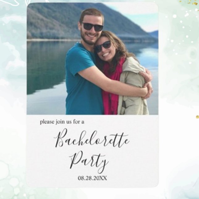 Invitación Foto personalizado Fiesta de soltera relajada (Personalize your celebration beautifully!)