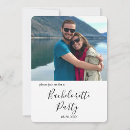 Invitación Foto personalizado Fiesta de soltera relajada