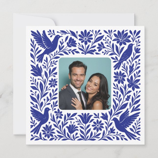 Invitación Foto personalizado mexicana Otomí Tenango Salva la (Anverso)