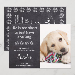 Invitación Foto Personalizado Nuevo Mascota Ducha De Cachorro
