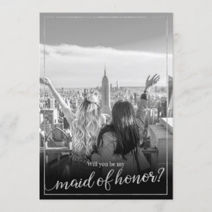 Invitación Foto personalizado será mi empleada de honor