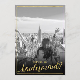 Invitación Foto personalizado, serás mi dama de honor