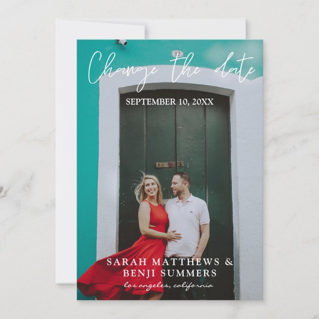 Invitación Foto - Posponer la Fecha (Anverso)