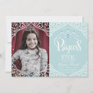 Invitación Foto real de la pequeña princesa