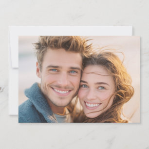Invitación Foto realista azul alegre