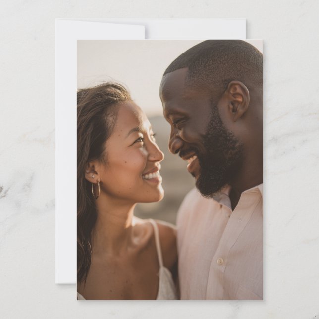 Invitación Foto Realista Cálida y Alegre (Anverso)