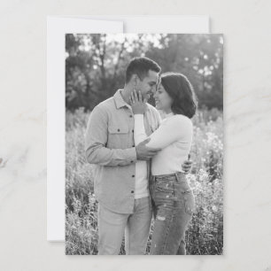 Invitación Foto realista gris íntima