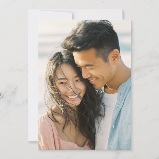 Invitación Foto realista pastel alegre (Anverso)