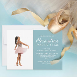 Invitación Foto Recital de Baile Azul