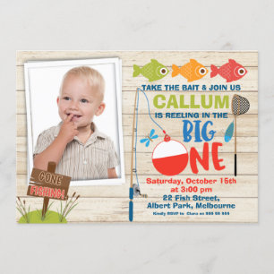Invitación Foto Reeling en el primer cumpleaños