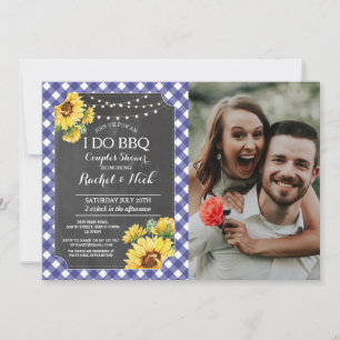 Invitación FOTO Regalo para fiesta de parejas 'I DO BBQ' gira