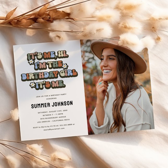 Invitación Foto Retro Cumpleaños Chica (Subido por el creador)