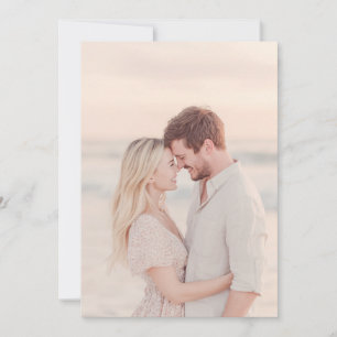 Invitación Foto Romántica de la Playa del Melocotón
