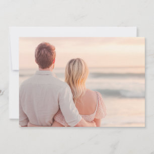 Invitación Foto Romántica Pastel Serena