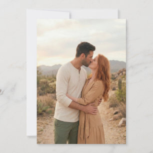 Invitación Foto Romántica Terrosa del Desierto