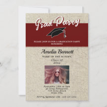 Foto Rústica del partido de graduación de Cap Grad