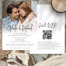 Foto Sobrecarga Guión informal Código QR Boho Boda