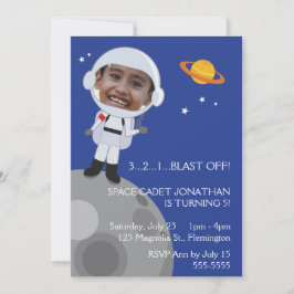 Invitación Foto Templase del cumpleaños del explorador de