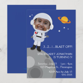 Invitación Foto Templase del cumpleaños del explorador de