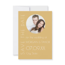 Foto tonal moderna de champán salva la fecha