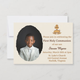 Invitación Foto tradicional de la Primera Comunión