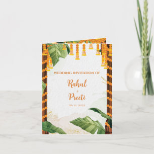 Invitación Foto tradicional Hindu Ganesh Boda indio