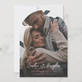 Invitación Foto V MOD Moda 8 Guardar el arco de fecha