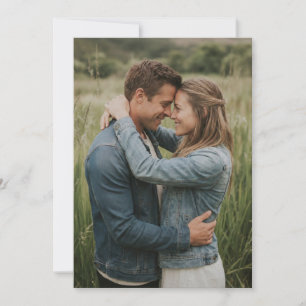 Invitación Foto Verde Romántica
