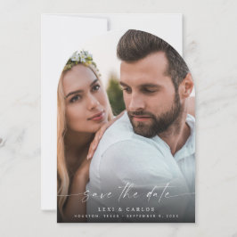 Invitación Foto y caligrafía 3 Mod Vert V2 Arc