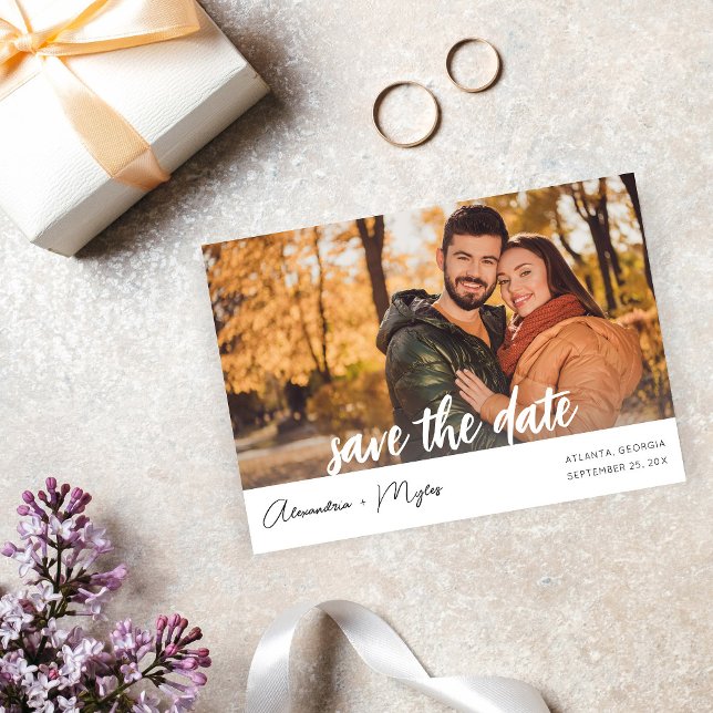 Invitación Foto y Caligrafía 4 MOD Save the Date (Subido por el creador)