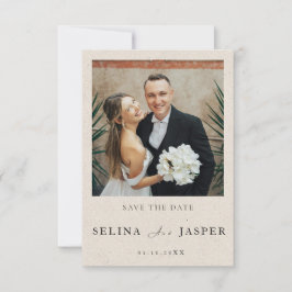 Invitación Foto y Texto Simple y Elegante | Salva la Fecha