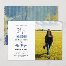 Invitación Fotografía 50 y FABULOUS 50º Día de la Fiesta