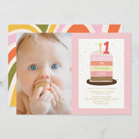 Fotografía Cake Candle Colorful Sparkle 1er cumple