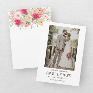 Invitación Fotografía de Boda con Guión Moderno para Anunciar
