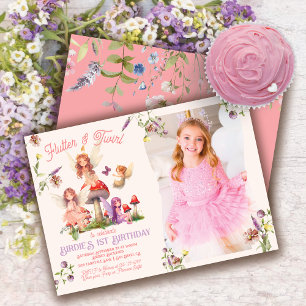 Invitación Fotografía de cumpleaños de la Princesa Princesa d
