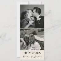 Fotografía de época 50 años de tipografía elegante