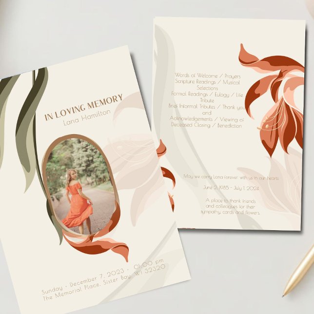 Invitación Fotografía de época Simpatía funeraria Gracias tar (Subido por el creador)