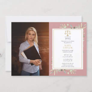 Invitación Fotografía de graduación de la facultad de derecho