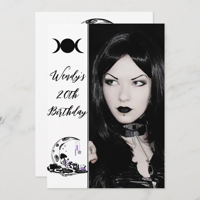 Invitación Fotografía de la fiesta de cumpleaños de Mushroom  (Anverso / Reverso)