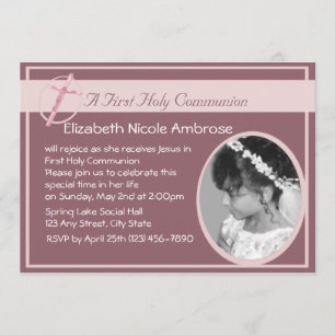 Invitación Fotografía de la Santa Comunión
