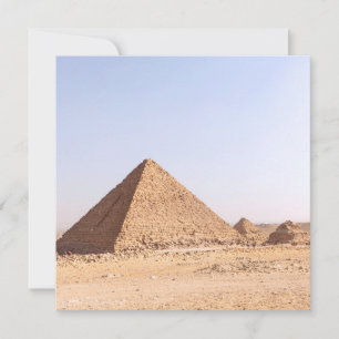 Invitación Fotografía de las Pirámides de Giza