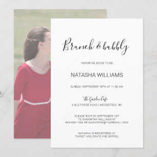 Invitación Fotografía de Natasha Rustic Calligraphy Brunch & 
