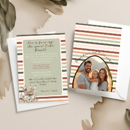 Invitación Fotografía de Pascua de Pascua de la Familia Paste