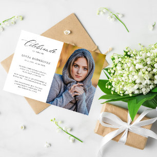 Invitación Fotografía de un elegante funeral español