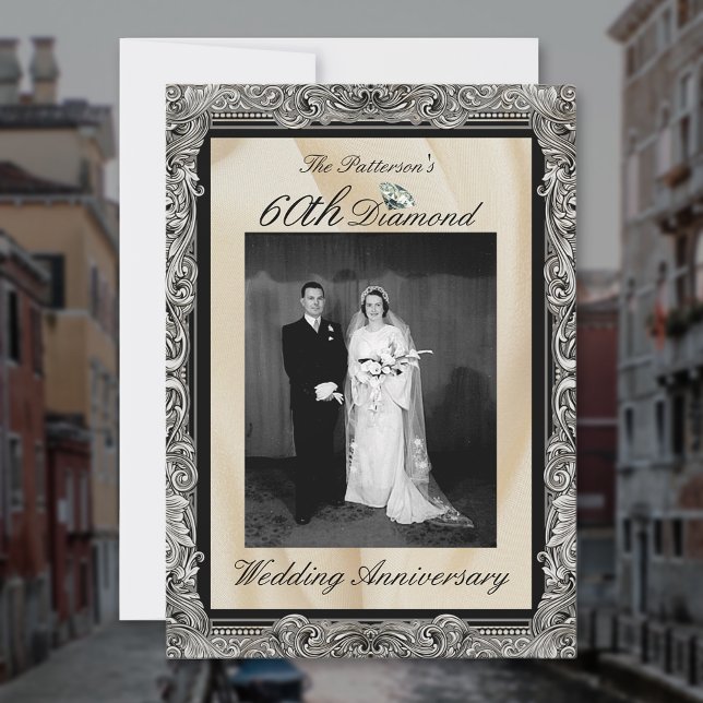 Invitación Fotografía del 60º aniversario del Boda Diamond (Subido por el creador)