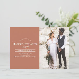 Invitación Fotografía Feliz Desde El Fiesta De La Recepción D