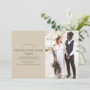 Invitación Fotografía Feliz Desde El Fiesta De La Recepción D