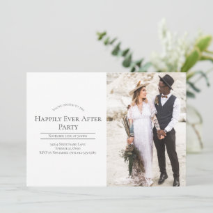 Invitación Fotografía Feliz Desde El Fiesta De La Recepción D