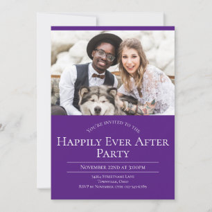 Invitación Fotografía Feliz Desde El Fiesta De La Recepción D