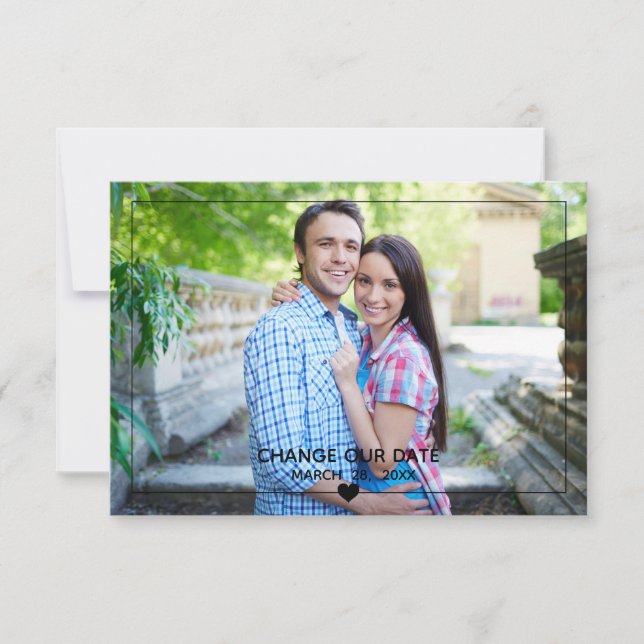 Invitación Fotografía finamente enmarcada - 3x5 Cambiar nuest (Anverso)